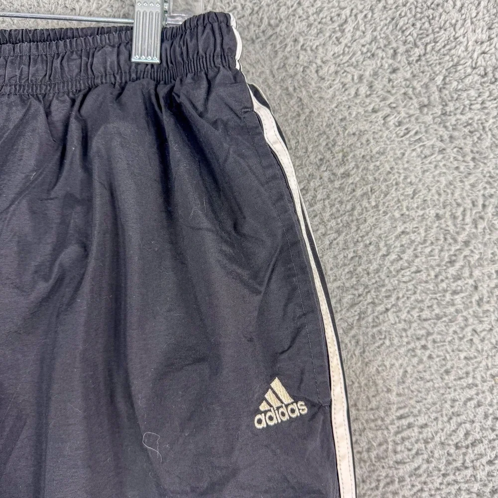 Vintage Adidas Track Pants‎ Mens Large 3-Stripes Windbreaker Lined Nylon 00s Y2K